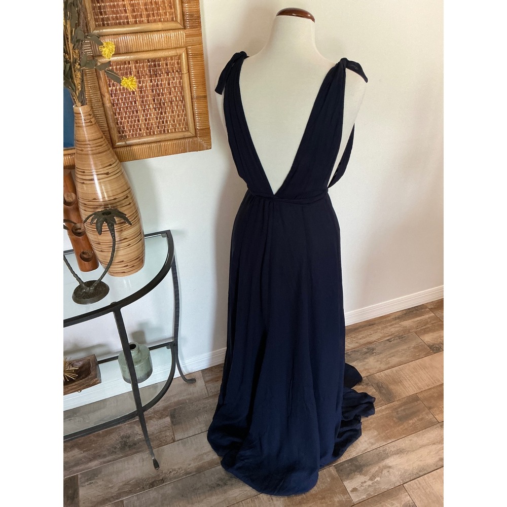 NWT Reformation Romanica Dress -MIDNIGHT BLUEsize 2 - Picture 8 of 10